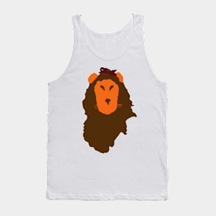 Wizard of Oz Scared Lion Silhouette Tank Top